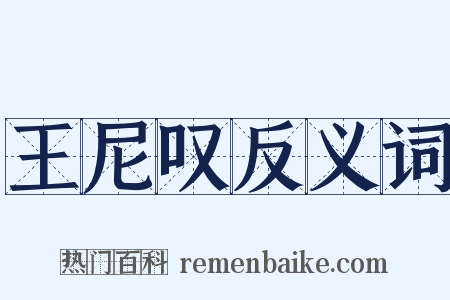 王尼叹反义词是什么意思的图片